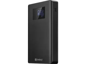Sandberg Laptop Powerbank 20000mAh čierna / 1x USB-A + 1x USB-C + 2x DC / PD100W