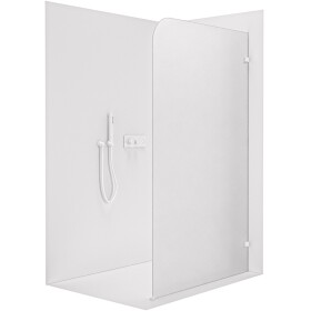 CERANO - Sprchová zástena Walk-in Orbis - Pravá - 8 mm - biela matná, mliečne sklo - 70x200 CER-999916