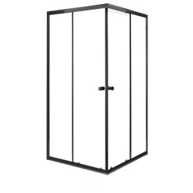 KERRA - Kabína sprchová Olga SQ 80 ČIERNA SOLO (bez vaničky) 5907548114471