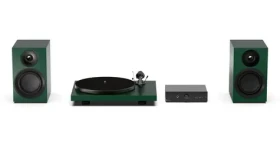 Pro-Ject Colourful Audio System E Satin Green / All-in-one Hi-Fi systém s gramofónom (9pcasesg)