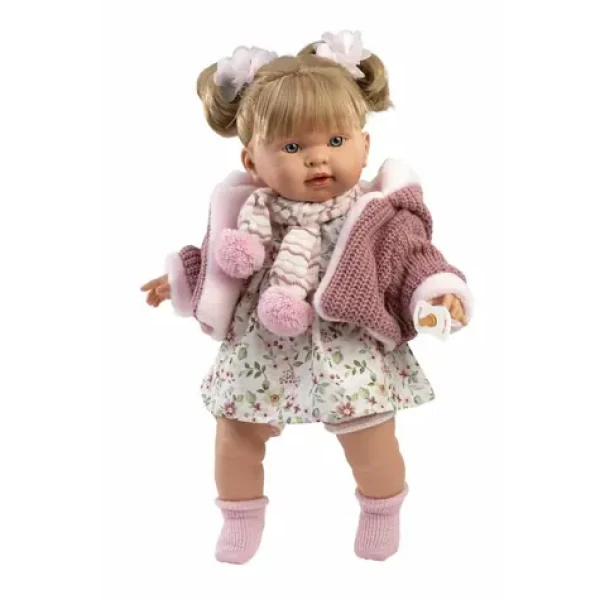 Llorens 42286 ALEXANDRA - realistická bábika so zvukmi a mäkkým látkovým telom - 42 cm