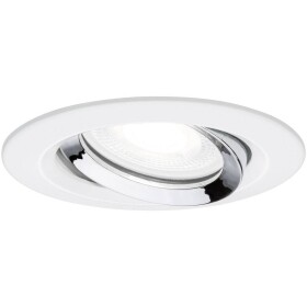 Paulmann Nova Plus vstavané svietidlo do kúpeľne LED GU10 6 W IP65 biela (matná), chróm; 93673