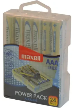 Maxell LR03 AAA / Alkalická batéria / 1,5 V / 24 ks