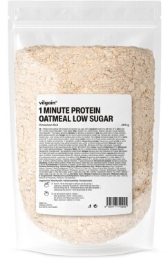 Vilgain Minútová proteínová ovsená kaša s nízkym obsahom cukru škoricová rolka 400 g