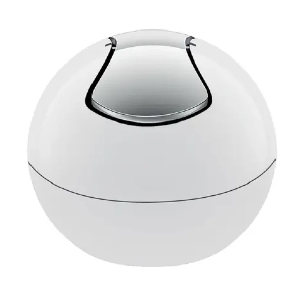 Spirella BOWL mini výklopný odpadkový kôš 1 L biely / plast (7610583149640)