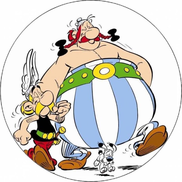 Jedlý papier Asterix, Obelix a Ideﬁx 19,5 cm - Pictu Hap - Pictu Hap