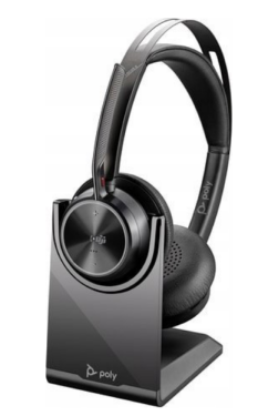 Poly Voyager Focus 2 USB-C-C + adaptér USB-C/A + nabíjacia kolíska