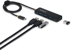 StarTech 4-Port USB-C Hub USB 3.0 5Gbps mini rozdzielacz USB zasilany z magistrali z kablem 61cm USB-C do 4x USB-A Splitter