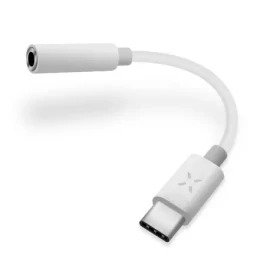FIXED Link redukcia pre pripojenie slúchadiel z USB-C na 3.5mm jack s DAC chipom biela / podpora OS Android (FIXL-CJD-WH)