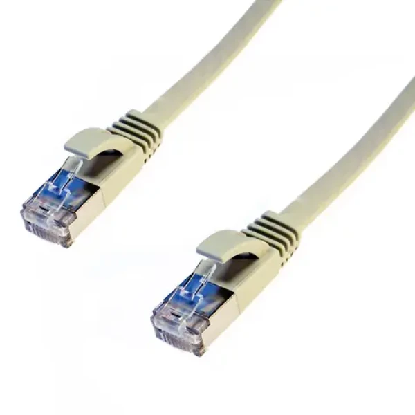 DATACOM CAT6 1m šedý / Patch kábel / FTP / plochý (1451)