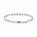 Trussardi Jemný bicolor náramok pre mužov T-Steel TJAXV38