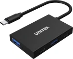 Unitek uHUB Q4 Advanced čierna / USB hub / USB-C / 2× USB-A + 2× USB-C / 10 Gbps (H1302A)