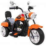 Mamido Detská elektrická motorka Chopper oranžová