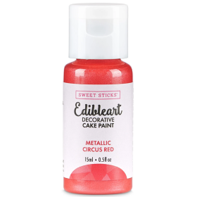 Metalická tekutá farba 15 ml Circus Red - Sweet Sticks - Sweet Sticks