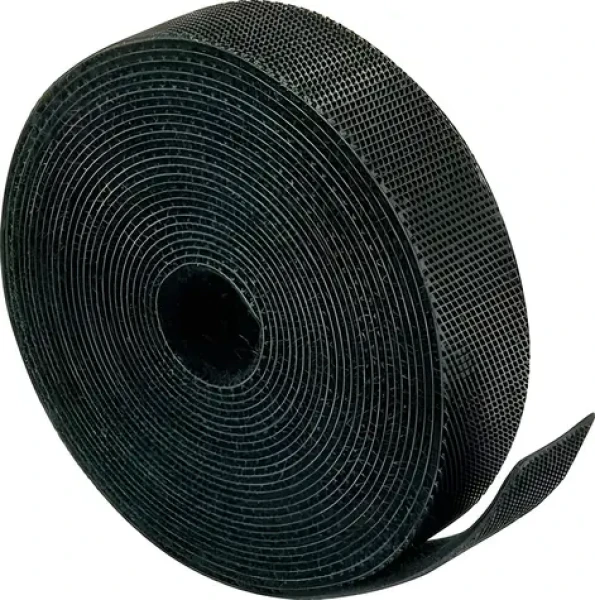 Schwaiger Páska so suchým zipsom čierna / Organizácia kabeláže / 12 mm / 2 mm / 3 m (KMKK3010)