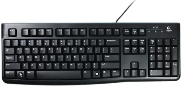 Logitech klávesnica K120 For UK/ OEM / USB / Drôtová / Čierna (920-002524)