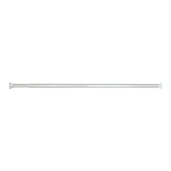 Spirella KRETA tyč na sprchový záves 125 - 220 cm lesklá biela / bez vŕtania / hliník (7610583103284)
