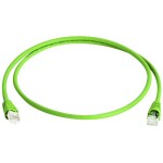 Telegärtner 100008644 RJ45 sieťové káble, prepojovacie káble CAT 6A S/FTP 5.00 m zelená samozhášavý, s ochranou, párové tienenie, dvojžilový tienený, bez; 100008644