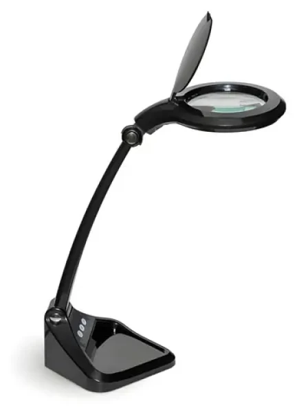 Maul Iris 8261290 čierna / LED lampa s lupou / stmievateľná (8261290)