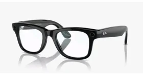 Meta Ray-Ban Gen1 Wayfarer Shiny Black Clear (Large) (8056597874816)
