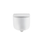INVENA - WC misa závesná, Korfu guľatá, s doskou soft-close CE-95-001-L