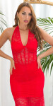 Sexy Koucla Neckholder Lace Maxidress Einheitsgroesse