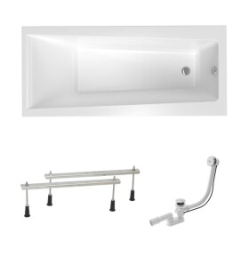Obdĺžniková vaňa Laguna Idea Plus 170x75 cm akrylát ľavá aj pravá SIKOID1700AN SIKOID1700AN