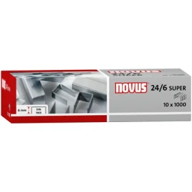 Novus Spony do zošívačky 24/6 DIN Super / Spony do zošívačky / 6 mm / 10 000 ks (60-HK24/610000)