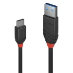 Lindy Black Line čierna / USB kábel / USB-C - USB-A / 0,15 m / USB 3.2 Gen 1 (36914)