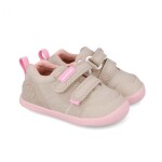 Dievčenské barefoot plátenné tenisky LONA BASICA BEIGE Y ROSA Biomecanisc 262190-F884 - 22