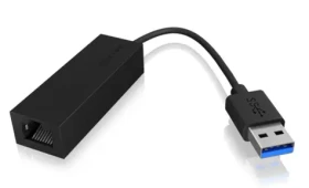 Icy box IB-AC501a Adaptér USB 3.0 - Ethernet čierna (IB-AC501a)