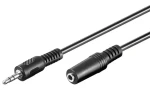 Goobay 50431 predlžovací audio kábel 3,5 mm jack čierna 2 m / Audio kábel / Predlžovací / 3-pin (50431)