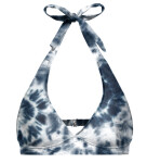 Aloha From Deer Ink Tie Dye Halter Neck Bikini Top BTH AFD845 Blue