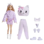Mattel Bábika Barbie Cutie Reveal Starostliví medvedíci Sladké mašle - mačička JJP64
