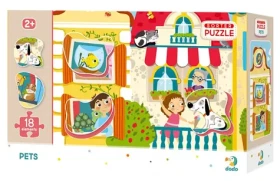 DODO Puzzle s vkladačkou Maznáčikovia