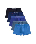 Atlantic pánske boxerky 5SMH-004/24 A'5 M-2XL grafitově modrozelená M