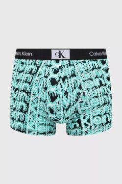 Pánske boxerky 000NB3403A AC5 tyrkys-čierno-biele - Calvin Klein M