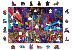 Wooden City Drevené puzzle Silvester 2v1