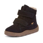 Chlapčenské zimné barefoot topánky ZERU TEX FURRY Dark Blue Froddo G2110151 - 34