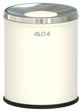 ALDA Hotel Comfort biela / Odpadkový kôš / 7 l / lakovaná oceľ / nerezové veko