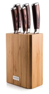 G21 Gourmet Nature / Sada nožov / 5 ks / bambusový blok (G21GNAT5)