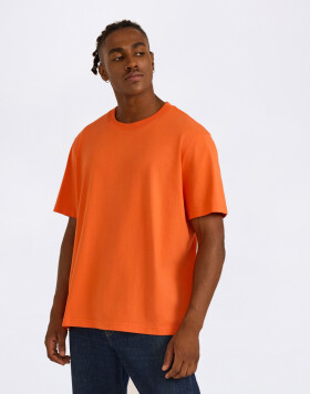 Organic Basics True Heavy Boxy Fit Tee Tangerine S