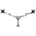 StarTech Stolové rameno pre 2 monitory strieborná / Rameno pre 2 monitory / nosnosť 10 kg / do 27" / rotácia 360° (ARMDUALPS)