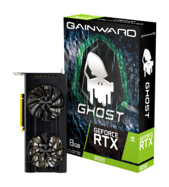 Gainward RTX 3050 Ghost 8GB / 1552 - 1777 MHz / 8GB GDDR6 / 128bit / 1x HDMI + 3x DP / (8) (471056224-3222)