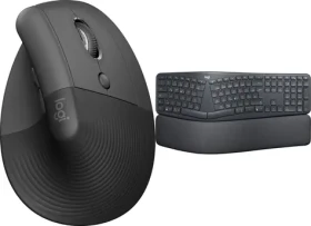 Logitech Lift Graphite + Ergo K860 / Klávesnica + myš / ergonomická / bezdrôtová