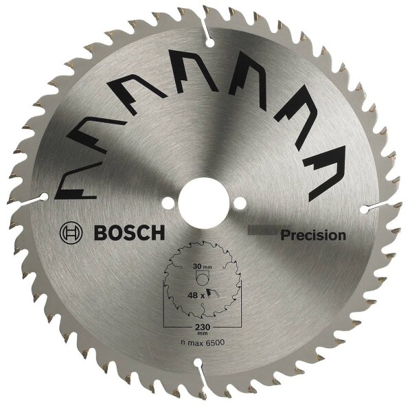 Bosch Accessories Precision 2609256875 tvrdokovový pílový kotúč 230 x 30 mm Počet zubov (na palec): 48 1 ks; 2609256875