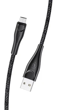 USAMS SJ399 U41 Braided Dátový Kábel microUSB 3M čierna (6958444983622)