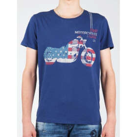 Tričko Wrangler S/S Biker Flag Tee W7A53FK 1F L
