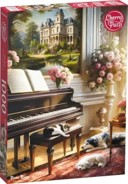 Cherry PAZZI Puzzle Miestnosť s klavírom