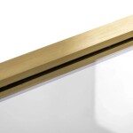 REA - Skladacia vaňová zástena AGAT-2 100 BRUSH GOLD REA-K9777